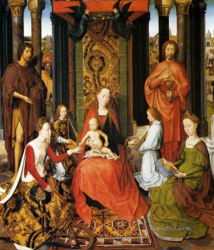 アレクサンドリアの聖カタリナの神秘的な結婚 オランダ語 ハンス メムリンク Oil Paintings
